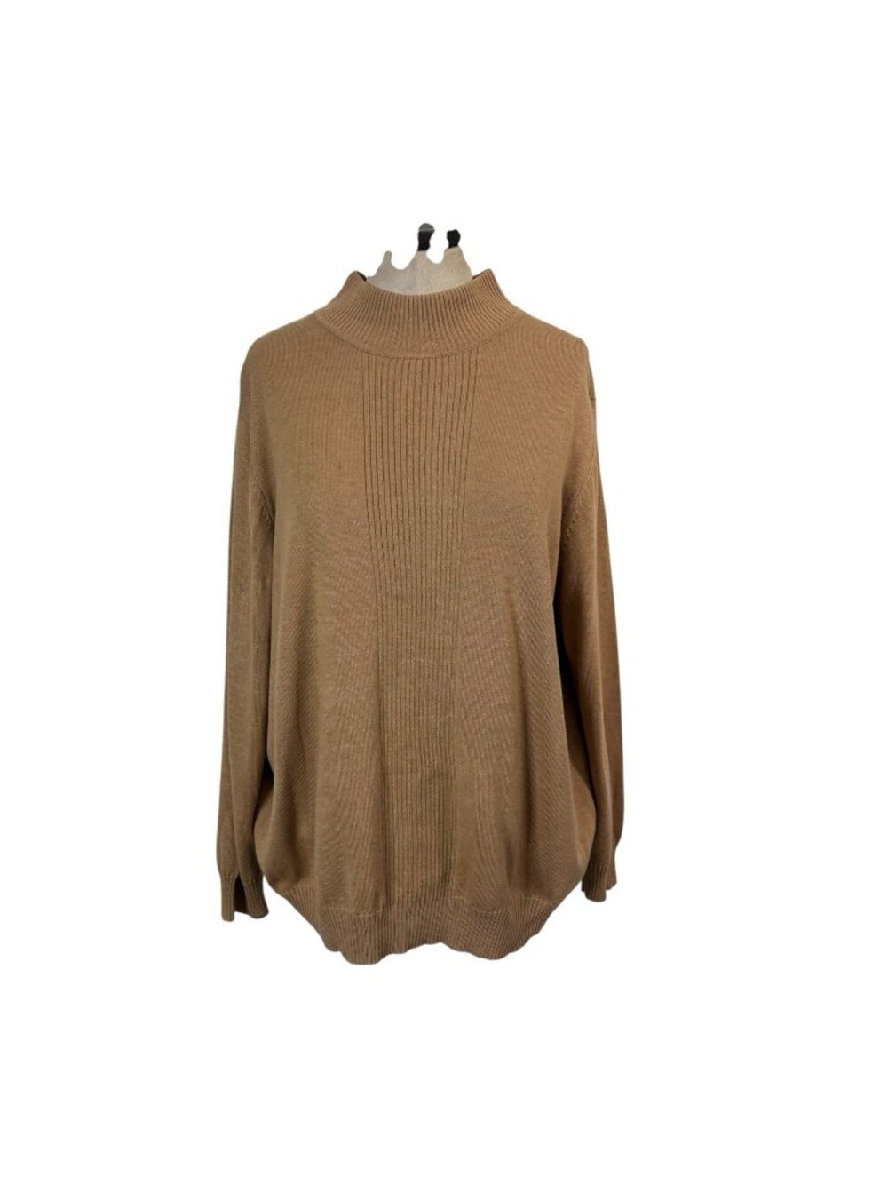 Dressbarn Ribbed Knit Mock Neck Sweater 22 / 24